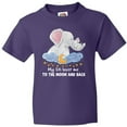 thumbnail image 3 of Inktastic My Titi Loves Me to the Moon and Back Elephant Family Youth T-Shirt, 3 of 5
