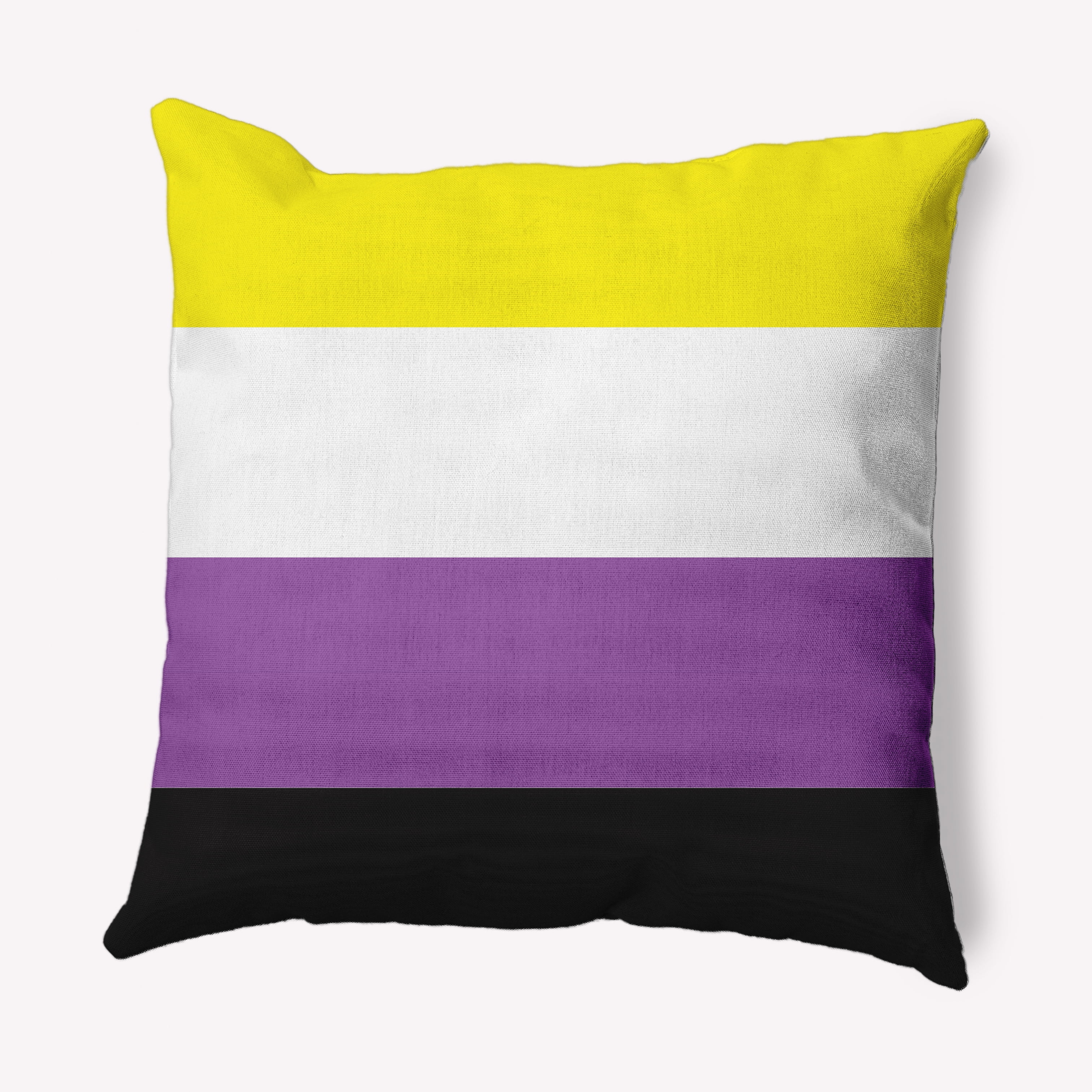 Non Binary Gifts Cute Pet Cat Animal Lover Genderfluid Gift Non Binary Throw Pillow 18x18 Multicolor 