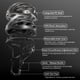 thumbnail image 3 of Casco de bicicleta ROCKBROS para hombres y mujeres adultos con gafas y visera, 3 of 7