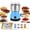 Blue, variant on High-Speed Stainless Steel Grain Grinder, Electric Food Mill Kitchen, Home Spice Grinders, Coffee Mills, Milling Wheat Flour Sesame Seed Attachment