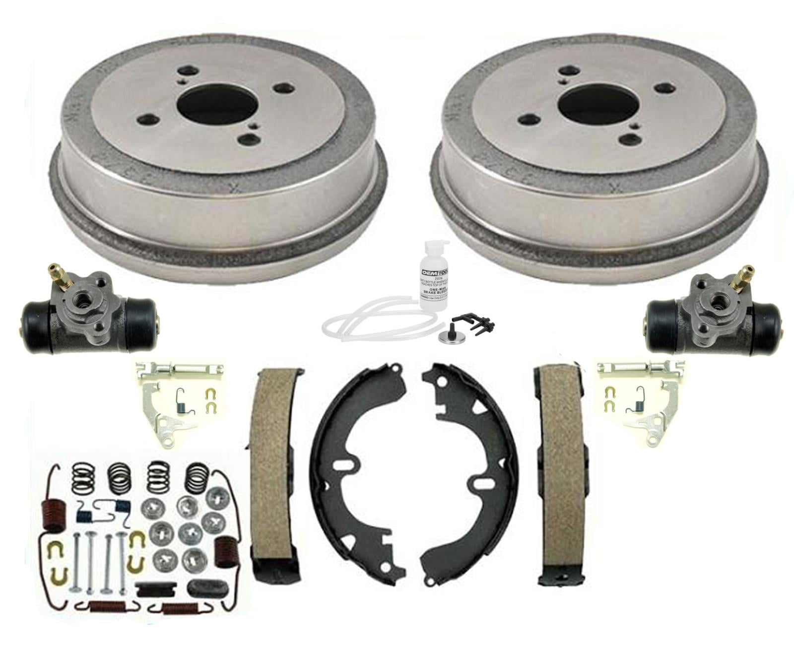 Rear Drums Brake Shoes Wheel Cylinders & Spring Kit Corolla & Prizm Non-ABS