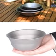 thumbnail image 3 of Camping Titanium Tableware Plate Bowl Dish Outdoor Tableware Ultralight Cookware, 3 of 10