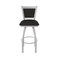 thumbnail image 5 of 870 Hadleigh 30" Swivel Bar Stool with Anodized Nickel Finish and Canter Espresso Seat and Back, 5 of 5