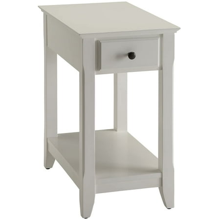 ACME Furniture Acme 82842 Bertie Side Table, White, One Size( Pack of 2 )