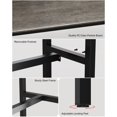 thumbnail image 2 of Teraves Bar Table with Solid Metal Frame,Counter Height Dining Table Kitchen Bar Table for Dining Room,Living Room (39.37", Black Oak), 2 of 2