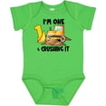 thumbnail image 3 of Inktastic I'm 1 and Crushing It Construction 1st Birthday Boys or Girls Baby Bodysuit, 3 of 5