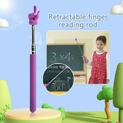 2Pcs Telescopic Teachers Pointer, Extendable Handheld Pointer, Mini Retractable Classroom Finger Pointer And Presentation Finger Pointer for Elementary School Kindergarten Teachers