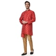 thumbnail image 2 of Royal Kurta Men's Jacquard Silk Printed Kurta, 2 of 7