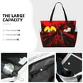 thumbnail image 3 of Easygdp The Red Head Skull Bolsa de Viaje de Playa de Gran Capacidad, Bolsa Tote Perfecta para la Playa, Escapadas de Fin de Semana y Viajes, 3 of 7