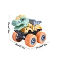 thumbnail image 4 of Boovnll Toy Trucks - Dinosaur Cars Press Go Cars Toys Kids Construction Sandbox Vehicles Playset Ages 1-6 Toy Cars for Children Educational Learning, Gifts for Boys Girls, Toys, Cars, 4 of 7