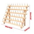 thumbnail image 4 of Support à Fil 60 Bobines, Organisateur de Couture en Bois pour Fils, Quilting, Broderie, Tressage de Cheveux, en Bois Dur, Robuste, Autoportant Ou Mural, 4 of 12