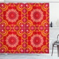 thumbnail image 1 of Ambesonne Mandala Shower Curtain, Oriental Frames Squares, 69"Wx84"L, Multicolor, 1 of 3