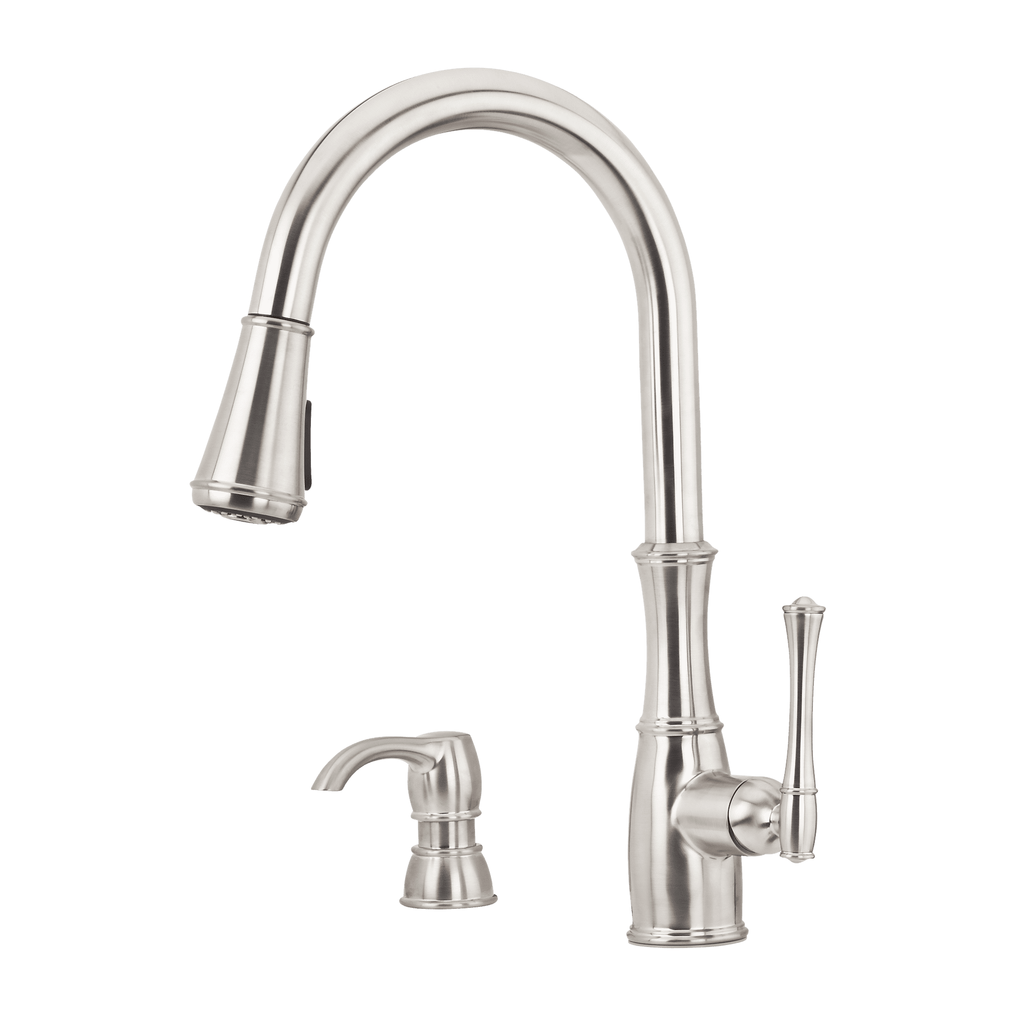 Pfister Wheaton 1Handle PullDown Kitchen Faucet with Soap Dispenser