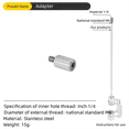 thumbnail image 2 of Fournitures de Table d'Extérieur Portatives en Acier Inoxydable Camping Accessoires de Table Neuf, Adaptateur, 1 * Accessoires de Table de Camping, 2 of 8