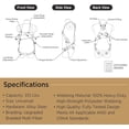 thumbnail image 6 of AFP Universal Full-Body Fall Protection Safety Harness with D-Ring and Tongue Buckle Legs - 1 Pack, 6 of 6