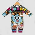 thumbnail image 4 of Amazing World of Gumball Baby Long Sleeve Footless, Infant Playsuit Romper Jumpsuits for Boys Girls, 4 of 8