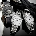 thumbnail image 7 of Bulova Men's Automatic Black Leather Strap Watch 96A234, 7 of 7