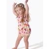 Onesies Brand Baby Girl Ruffle Sleeve Rompers, 3-Pack, Sizes, 0/3 Months - 24 Months