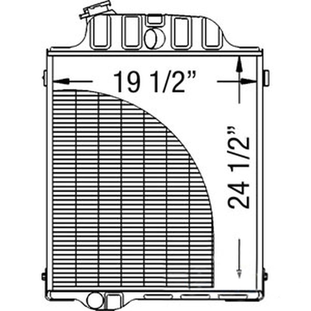 219520 Radiator Fits John Deere 4000 4010 4020