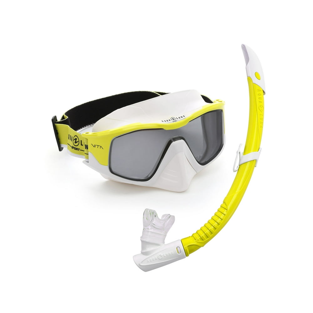 Aqualung Sport Vita Combo with Airflex Snorkel Bright Yellow/White