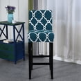 thumbnail image 2 of Stretch Bar Stool Cover Counter Height Side Pub Chair Slipcover for Dining Room Cafe Counter Stool Slipcover Removable Furniture Chair Seat Cover Jacquard Fabric with Elastic Bottom, 1Pc, 2 of 4