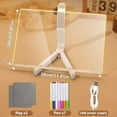 thumbnail image 5 of Nylycas Drawing Board, Nylypad LED Drawing Boards, luminboard, Lumi Board, Doodle Glow Led Drawings Boardfor Kids, Cosmody Light Up Writing & Drawing Boards with Stand (#5.9 * 5.9"), 5 of 7