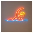 thumbnail image 1 of Letrero Luminoso De Neón Para Natación, Brillo Ajustable, Ideal Para Escuelas De Natación, Clubes, Gimnasios, Spas Y Complejos Deportivos 40cm, 1 of 3