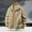 #Khaki, variant on DPTALR Men's Thin Sports Cargo Jacket Loose Hooded with Multi-Functional Pockets for ,Army Green,L