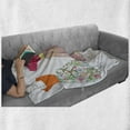 thumbnail image 6 of Vintage Woman Soft Flannel Fleece Throw Blanket, Vintage 1950's Style Summer Fashion Women Dresses Exhibited on Mannequins, Cozy Plush for Indoor and Outdoor Use, 50" x 60", Multicolor, by Ambesonne, 6 of 6