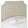 thumbnail image 2 of SAFAVIEH Dane Welt Piping Classic Upholstered Headboard, Twin, Oyster/White Piping, 2 of 3