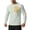 Green, variant on kosheko Men's Regular-Fit Crewneck Long-Sleeve Tee with Contrast Zip Chest Pocket, Light Performance Fabric for Trail Walks White S