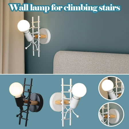 

Ycolew Kitchen Gadgets Cooker 2PC Personality Art Villain Climbing Stairs Light Bedroom Wall Light Wall Light Home & Kitchen Clearance