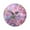 Beautiful Pink Hummingbird, variant on 15.4" Round Placemat Set of 1 Polyester Fabric Place Mats Non-Slip Dining Kitchen Table Mats for Kitchen Party Decor Purple Sky and Black Cat