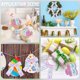 thumbnail image 4 of Cinta de Pascua de 10 yardas, 2,5 pulgadas, con borde de alambre, de poliéster, con estampado de conejo y lunares, para decoración., 4 of 9