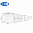 thumbnail image 4 of 6 Pcs Couvercles Frais Carrés en Silicone Couvercles Extensibles Réutilisables pour Poêle Bol, 4 of 4