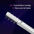 thumbnail image 3 of 2 in 1 Ceramic Cool Airflow Hair Styler Portable Hair Straightener and Curler, 3D Floating Plate Flat Iron, Cool Air Styler, Travel-Friendly Dual Voltage White, 3 of 7