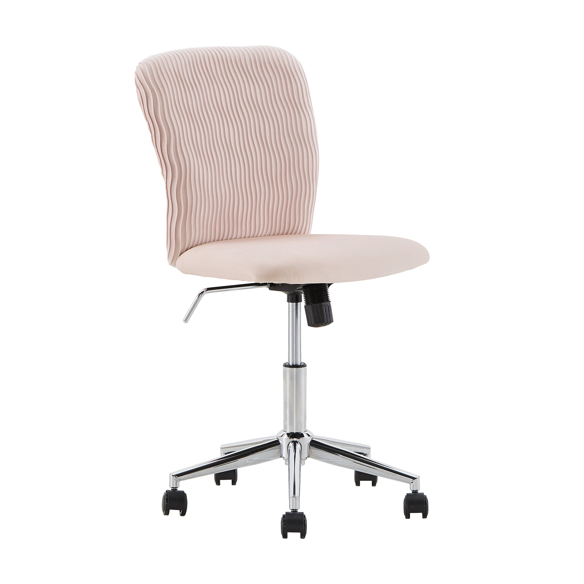 Weston Home Bold 14.57 in Task Chair with Adjustable Height & Swivel, 250 lb. Capacity, Blush Pink