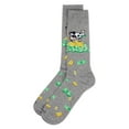 thumbnail image 3 of MeMoi Men's Cash Cow Rayon From Bamboo Crew Socks - Mens - Male, 10-13, Med Gray Heather, 3 of 3