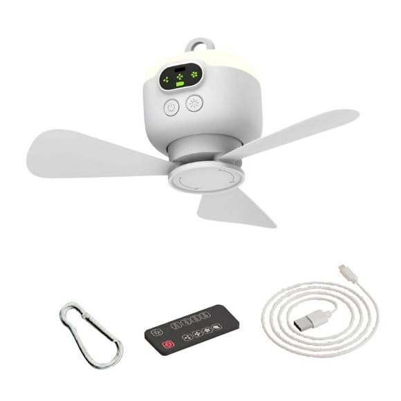 Ventilador de techo con luz, lámpara silenciosa, control remoto de 3M, herramienta de iluminación de hoja desmontable, para granja, sala de