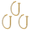 Gold, variant on 18G 3Pcs Stainless Steel Cubic Zirconia Nose Ring D-Shape Nostril Piercing Earrings Body Jewelry
