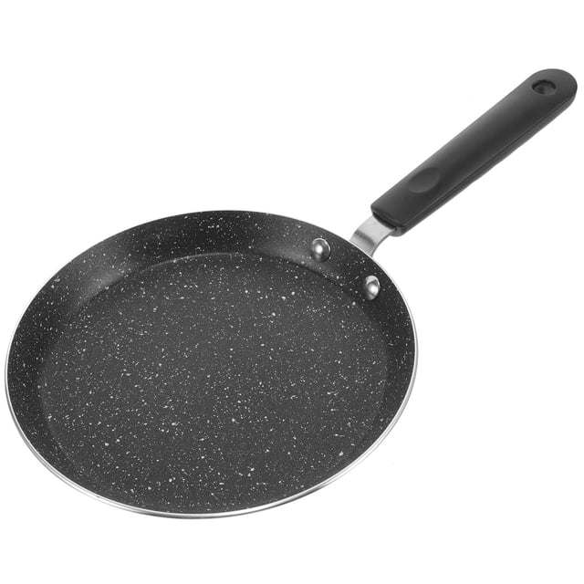 KAKOWELY frying pan 1pc Non-stick Pans Maifan Stone Frying Pan Omelette Pan Non-stick Coating Egg Frying Pan Kitchen Cookware Accessary for Home (Black 6 Inches)