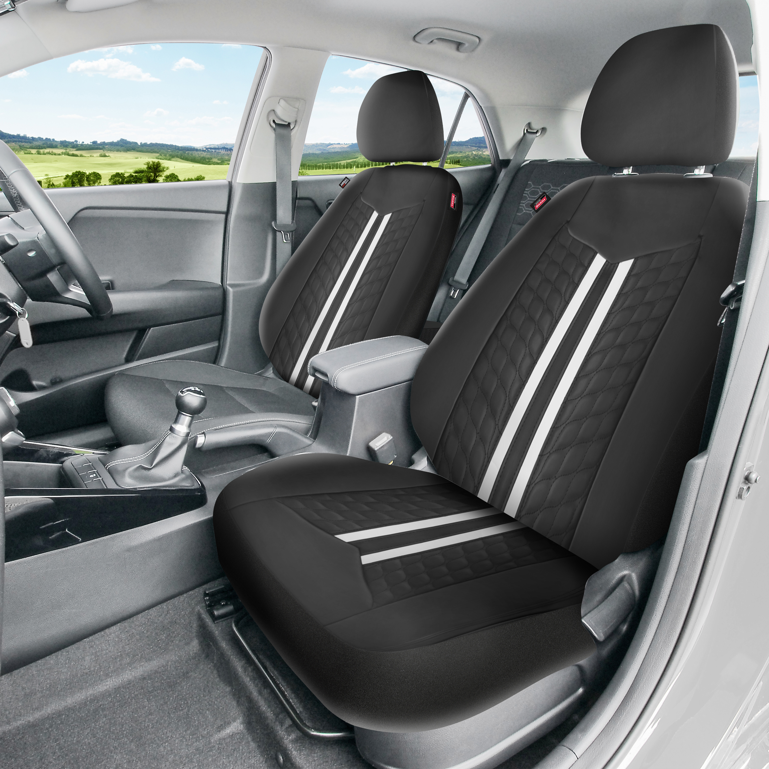 Buy Genuine Dickies 2 Piece Classics Black Car Seat Covers fits Low
