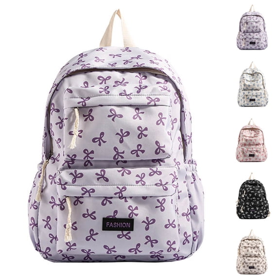 Back to School Backpacks for Bow Backpack Cute Laptop Backpack Travel Daypack for Women Bow Rucksack