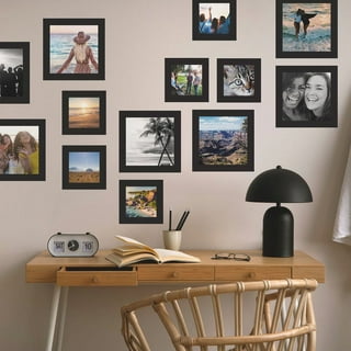 Wovilon Mixtiles Photo Frames Stick To Wall 3.5X5Wooden Classic Picture  Frame P Ine Wood Frame For 3.5X5Inch Photo