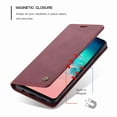 thumbnail image 5 of Galaxy S10 Case, Magnetic Folio Flip Leather Wallet Case Stand with Card Slots Protective Cover For Samsung Galaxy S10 6.1 inch,Red, 5 of 7