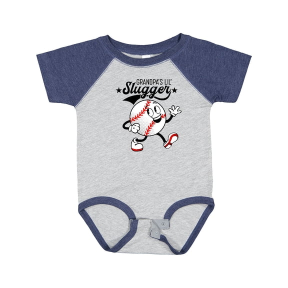 Inktastic Grandpa's Lil' Slugger Boys or Girls Baby Bodysuit