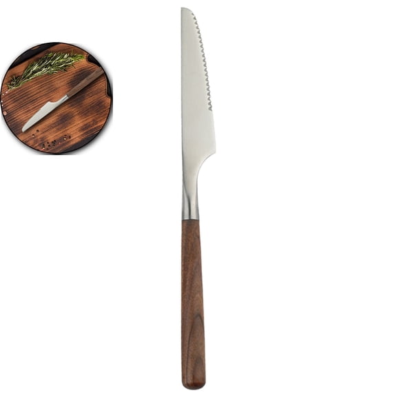 VQPeo Stainless Steel Flatware, Spoon or Fork, Kitchen Utensils for Everyday Dining(Knife)