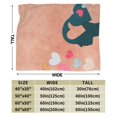 thumbnail image 5 of YFYANG Anti-Pilling Ultra-Soft Micro Fleece Cover Blanket for Bed Sofa, Love Art Pattern Throw Blanket for All Seasons, 60"x50", 5 of 9