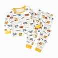 thumbnail image 4 of TOWED22 Infant Baby Kid Girl CartoonFall Winter Clothing Set Winter 2 Piece Long Sleeve Sweatshirt and Cozy Joggers Outfits Clothes(White,3-4 Y), 4 of 4