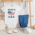 thumbnail image 2 of Puerto Rican Flag PR Peace Sign Romper Boys or Girls Infant Baby Brisco Brands NB, 2 of 6